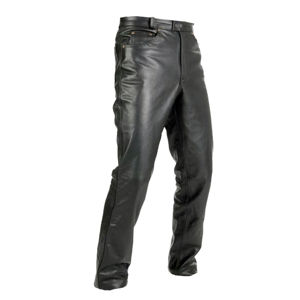 Kožené moto nohavice Spark Jeans čierna - XL