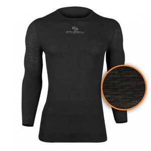 Unisex tričko Brubeck Base Layer s dlhým rukávom Graphite - L