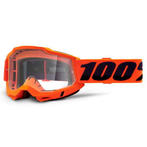 Motokrosové okuliare 100% Accuri 2 Orange oranžová, číre plexi