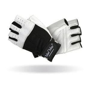 Fitness rukavice Mad Max Clasic bielo-čierna - XL