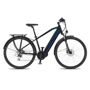 Trekingový elektrobicykel 4EVER Mercury AC-Trek - model 2020 čierna/modrá - 21" - Záruka 10 rokov