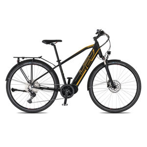 Trekingový elektrobicykel 4EVER Mercury Sport Trek - model 2021 čierna/zlatá - 19" - Záruka 10 rokov