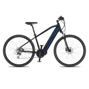 Crossový elektrobicykel 4EVER Mercury AC-Cross - model 2020 čierna/modrá - 21" - Záruka 10 rokov