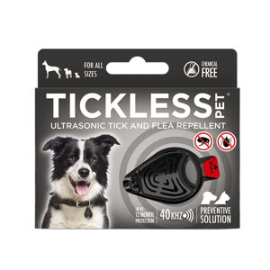 Ultrazvukový repelent proti blchám a kliešťom Tickless Pet pre zvieratá Black