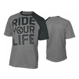 Enduro dres Kellys Ride Your Life krátky rukáv šedá - XL