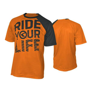 Enduro dres Kellys Ride Your Life krátky rukáv oranžová - L