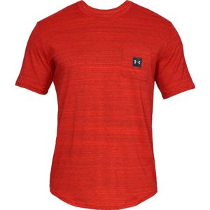 Pánske tričko Under Armour Sportstyle Pocket TEE Radio Red/Black - XL