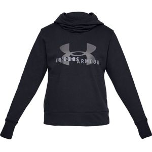 Mikina Under Armour Cotton Fleece Sportstyle Logo Hoodie Black - XS