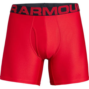 Pánske boxerky Under Armour Tech 6in 2 Pack Red - XL