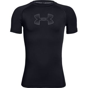 Chlapčenské tričko Under Armour Armour HeatGear Short Sleeve Black - YXL