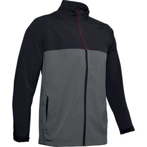 Pánska nepremokavá bunda Under Armour Stormproof Golf Rain Jacket Black - XL