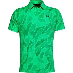 Pánske tričko s límcom Under Armour Vanish Jacquard Polo Vapor Green - XL