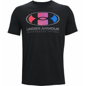 Pánske tričko Under Armour Multi Color Lockertag SS Black - XXL