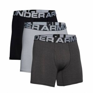 Boxerky Under Armour Charged Cotton 6in 3 páry Mod Gray Medium Heather - XL