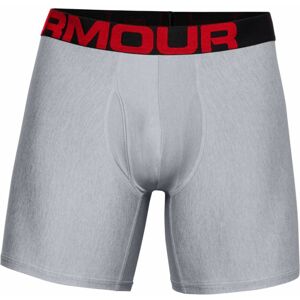 Pánske boxerky Under Armour UA Tech 6in 2 páry Mod Gray Light Heather - XL