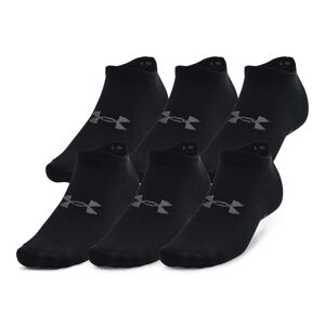 Unisex ponožky Under Armour Essential No Show 6 párov Black - M (36,5-40,5)