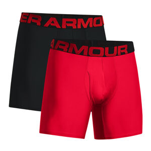 Pánske boxerky Under Armour UA Tech 6in 2 páry Red - XL