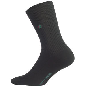 Dámske ponožky ASSISTANCE - bez elastanu čierna - XS (33-35)