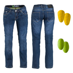 Dámske moto jeansy W-TEC Kavec tmavo modrá - 33