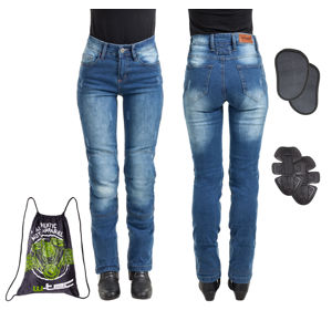 Dámske moto jeansy W-TEC Panimali modrá - XL
