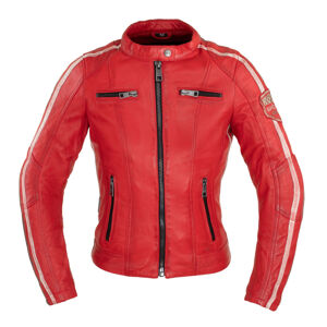 Dámska kožená bunda W-TEC Umana červená - XL