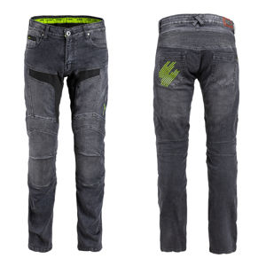 Pánske moto jeansy W-TEC Alfred CE šedá - XXL