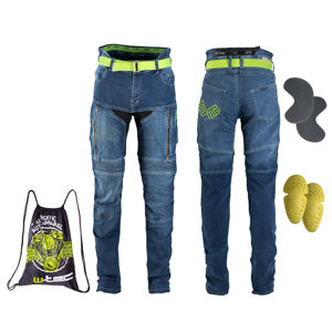 Dámske moto jeansy W-TEC Ekscita modrá - 32