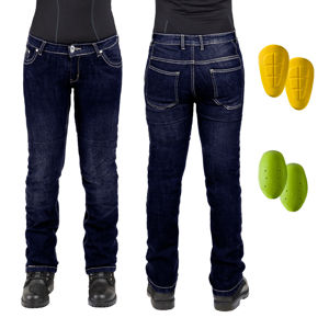 Dámske moto jeansy W-TEC C-2011 modré modrá - 37