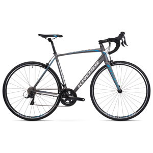 Cestný bicykel Kross Vento 3.0 28" - model 2020 grafitová/modrá/biela - XS (19") - Záruka 10 rokov
