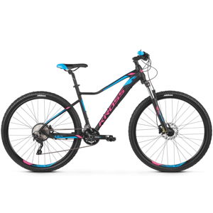 Dámsky horský bicykel Kross Lea 8.0 29" - model 2020 čierna/ružová/modrá - M (19'') - Záruka 10 rokov