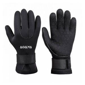 Neoprénové rukavice Agama Classic Superstretch s pásikom 3 mm čierna - M