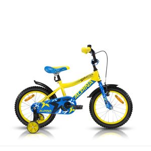 Detský bicykel ALPINA Starter 16" - model 2019 žltá - 235 mm (9,5")