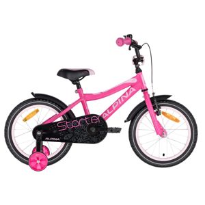 Detský bicykel ALPINA Starter 16" Pink - 9,5" (112-132 cm)