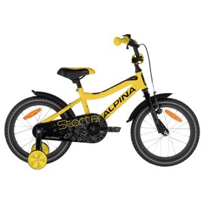 Detský bicykel ALPINA Starter 16" - model 2021 Yellow - 235 mm (9,5")