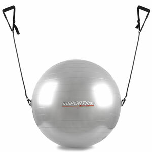 Gymnastická lopta s úchytkami 55 cm šedá