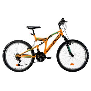 Juniorský celoodpružený bicykel Kreativ 2441 24" 4.0 Orange - Záruka 10 rokov