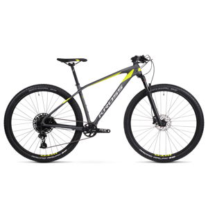 Horský bicykel Kross Level 12.0 29" - model 2020 grafitová/limetková/strieborná - L (19") - Záruka 10 rokov