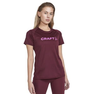 Dámske tričko CRAFT CORE Unify Logo tmavo červená - XL