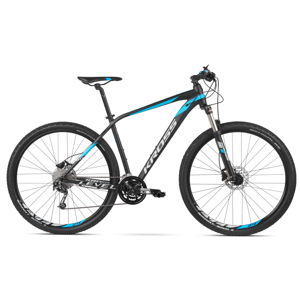 Horský bicykel Kross Level 4.0 29" - model 2020 čierna/modrá/strieborná - L (21'') - Záruka 10 rokov