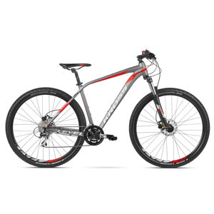 Horský bicykel Kross Level 2.0 29" - model 2020 grafitová/strieborná/červená - L (21'') - Záruka 10 rokov