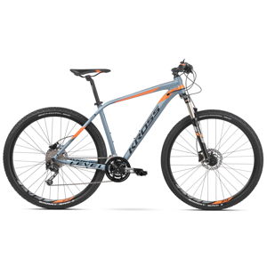 Horský bicykel Kross Level 4.0 29" - model 2020 šedá/oranžová - L (21'') - Záruka 10 rokov