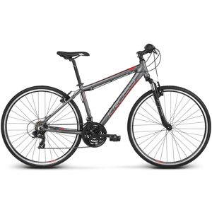 Pánsky crossový bicykel Kross Evado 1.0 28" - model 2020 grafitová/červená - S (17'') - Záruka 10 rokov