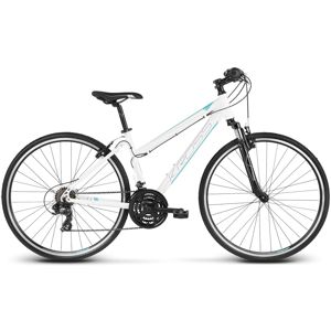 Dámsky crossový bicykel Kross Evado 1.0 28" - model 2020 bielo-tyrkysová - M (17") - Záruka 10 rokov