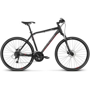 Pánsky crossový bicykel Kross Evado 5.0 28" - model 2020 čierno-červená - XL (23") - Záruka 10 rokov
