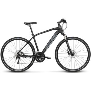 Pánsky crossový bicykel Kross Evado 8.0 28" - model 2020 čierno-šedá - XL (23") - Záruka 10 rokov