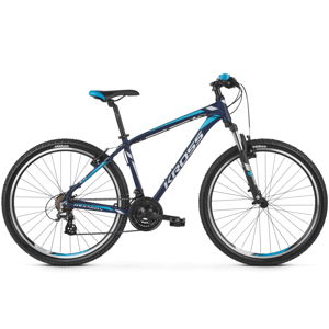 Horský bicykel Kross Hexagon 2.0 26" - model 2020 modrá navy/strieborná/modrá - S (17'') - Záruka 10 rokov