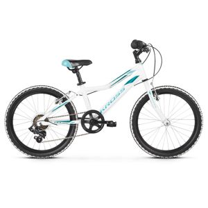 Detský bicykel Kross Lea Mini 1.0 20" - model 2021 White / Turquoise Glossy - 11"