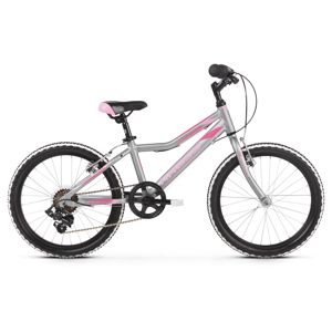Detský bicykel Kross Lea Mini 1.0 20" - model 2021 Silver / Pink Matte - Záruka 10 rokov