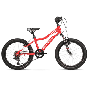 Detský bicykel Kross Level Mini 2.0 20" - model 2020 Red / White Glossy - Záruka 10 rokov