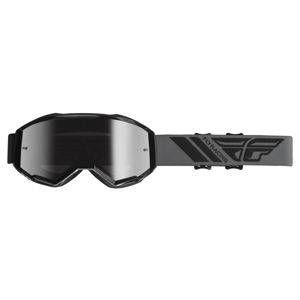 Motokrosové okuliare Fly Racing Zone čierne, strieborné chrom plexi